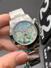 2023New Five Star Watch V3 Versie 40 mm Diameter 12,4 mm dik, 7750 Beweging Sapphire Mirror Steel Strap Designer horloges