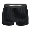 Underpants Men's Blue Stripes Underwear Boxer Shorts Panties Homme Polyester