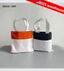 米国の倉庫昇華キャンバスバッグブランクパーティー用品食料品のトートバッグの織られていない生地再利用可能なDIYクラフトと装飾バッグ