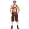 Tyskland München Oktoberfest Beer Cosplay Costume Halloween Costume Rompers Bar Outfit Overalls Hat Set Men Adultcosplay