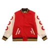 Nuovi uomini donne jakcet giacca stilista con scollo a V manica lunga con cappuccio Hip Hop Autunno Varsity Casual bomber caldo abbigliamento giacche di marca di lusso taglia s-xl nero blu rosso