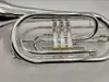 High Quality MARGEWATE Marching Baritone Bb Tune Sliver Plated Professional Musical Instrument With Case Free Shipping