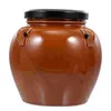 Bouteilles de stockage Kimchi autel conteneur alimentaire Pot en céramique maison Pot réservoir pratique scellé boîte céramique couvercle ménage