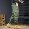 Men's Pants Style Summer Cotton Cargo Trendy Multi Pocket Sweatpants Loose Oversize Leggings Casual Trousers