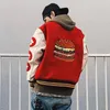 Nuovi uomini donne jakcet giacca stilista con scollo a V manica lunga con cappuccio Hip Hop Autunno Varsity Casual bomber caldo abbigliamento giacche di marca di lusso taglia s-xl nero blu rosso