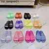 2023ss Transparante Diamanten Zool Vrouwen Heren Slippers Designer Sandaal Clear Jelly Slides Zomer Strand Schoenen Platform Muilezels Dames Heren Slider