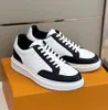 Lyx 2024s/s Beverly Hills män sneakers skor vita svarta lädertränare berömda varumärken komfort par skateboard mäns casual promenad eu35-46 originallåda