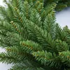 Decorative Flowers 30/40/50/cm Christmas Green Wreath Base Pine Needle Front Door Xmas Garland Hanging Ornament Navidad Year Home Windown