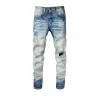 Miri Jeans Mens Designer Jeans Top Quality Letter Embroidery Logo Motorcycle Denim Pants Baggy Ksubi Jeans Fashion Holes Hip Hop Street Trousers Size 28-40 9TXH