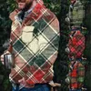 メンズパーカーの男性秋と冬のクリスマスプリントコントラストカジュアルランニングデイリーシャツヨーロッパスタイル