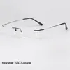 Lunettes de soleil Cadres Whole- 5507 Whole S 50 Pièce / Lot de lunettes optiques à charnière en titane à mémoire sans monture Spectacles1278Y