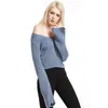 Women's Sweaters V Neck Flare Sleeve Short Sweater Autumn Winter Women Sexy And Pullovers Jumper