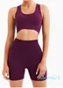 Yoga Outfit Seamless Set Workout Clothes For Women Gym Sport Bras Cycling Shorts Female Running Fitness Sportswear