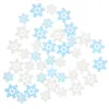 Garrafas de armazenamento 80pcs flocos de neve adoráveis multifuncionais Xmas pequenos encantos de capa de telefone