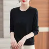 Women Sweters w średnim wieku Mother Pullovers Tops Spring Autumn Zime Knitwears Dna koszulka luźna kobiety Kobiety Duży rozmiar sweter z długimi rękawami