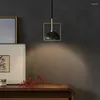 ペンダントランプノルディックライトラグジュアリーベッドルームベッドサイド小さなシャンデリアインモダンミニマリストレストランバー大理石の窓ランプ