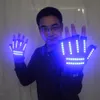 Fingerless Gloves LED Glow Gloves Rave Light Blinking Finger Lighting Glow Mittens Magic Black Luminous Gloves Party Supplies Halloween 231007