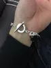 Bracciale per donna Argento sterling 925 a forma di cuore con diamante punta di freccia Collana con ciondolo amore Gioielli di marca di lusso di alta qualità Regalo fidanzata con scatola