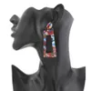 Gioielli di moda Orecchini pendenti in acrilico per le donne Stampa leopardata Geometria Grandi orecchini quadrati Acetato Brincos regalo GB896303c