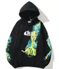 2024 HOODY MENS MENS WOMENS CASIAL SPORTS COOL HOUDIES Tryckt överdimensionerad hoodie mode hiphop street tröja reflekterande brev