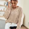 Camisolas femininas outono sólido quente fino camisola de malha mulher casual manga longa v pescoço pullovers mulheres inverno moda coreano malhas topo