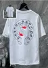 Luksusowe serce damskie T Shirt Ch marka Mężczyzn T-shirty Letter Sanskrit Cross Wzór klasyczny Tees Projektanci Chromy Letnie topy swobodne bawełniane krótkie rękawy Twlt