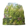 Berets Inside The Flower Meadow Bucket Hat Sun Cap Prairie Purple Lila Spring Summer Bugs Insects Travel Explore