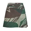 Skirts Vintage Rhodesian Army Brushstroke Camouflage Mini Skirt Clothes Satin