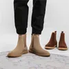 Stiefel Luxus Herbst Winter Outdoor Männer Casual Ankle Kleid Leder Schuhe Handgemachte Kuh Wildleder Werkzeug Wüste Militär