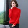 Ponts de femmes Pull Pure Pure Pull d'automne hivernale Cashmere Cashmere Elegant Dames Color Color Pullouvers