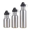 350 500 750Ml Stainless Steel Drinking Water Bottle Outdoor Travel Sports Riding Wide Mouth Drink Bottles Kettle Outdoor Tools263J