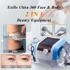 Portable 2 Handles Exili Ultra Machine Face Body Slimming RF Eye Bag Removal Fat Reducing Skin Tightening Face Lifting Anti Wrinkle Body Contouring Machine