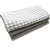 Table Napkin 3pcs Plaid Cloth Napkins Cotton Linen Rustic Kitchen Tea Towel Wedding Party Dinner Mat Christmas Decoration