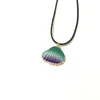 Boho Conch Collana di conchiglie di mare Hawaii Beach Collane estive Corda di cera Catena Oceano Animale Conchiglia Ciondolo Gioielli per le donne Matrimonio ciprea