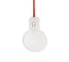 Sublimación en blanco LED Adornos navideños acrílicos con cuerda roja para decoraciones para árboles de Navidad SN6270