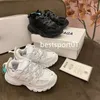 2023 Dirty Dad Schuhe Triple S Track Trainer Neue Mode Clunky Männer und Frauen Designer Schwarz Orange Damen Walking Paris Schuhgröße 35-45 L33