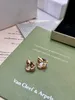 Boucles d'oreilles perle boucle d'oreille de mariée boucles d'oreilles de créateur pour femme amour argent or géométrique goujon bonhomme de neige bijoux de luxe cerceau femmes goujons designers