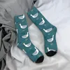 Men's Socks All Seasons Crew Stockings Seagull Standing Harajuku Fashion Hip Hop Long Accessories For Men Women Gifts