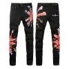 dżinsowe dżinsy czarne spodnie moda moda chudy łamany w stylu motocykl rockowy odrodzenie Jean 878663950