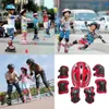 Ginocchiere per gomiti 7 pezzi Set di protezioni per pattinaggio per bambini Ginocchio per bambini Protezione per i gomiti Gomitiere per bicicletta Skateboard Pattinaggio su ghiaccio Protezione per rulli 231007