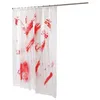 Shower Curtains Halloween Horror Bloody Finger Print Curtain Waterproof Bathroom Decoration
