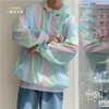 Vestes pour hommes Protection solaire à la mode pour hommes Été Mince Tie-Dye Anti-UV Vêtements Coupe-vent à capuche en vrac Couples et étudiants.