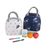 Sacs de rangement motif fonctionnel refroidisseur boîte à déjeuner frais Portable sac en toile isolé nourriture thermique pique-nique pour femmes enfants