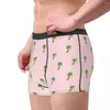 Sous-vêtements homme palmiers tropicaux sous-vêtements sexy boxer shorts culotte mâle respirant s-xxl