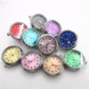 6PCS Lot Mix Color Watch Twarz Kliknij przyciski Snap dla 18 mm bransolekty