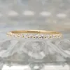 Anel Solitaire AEAW 13pcs 16mm 10K Ouro Amarelo Aliança de Casamento Completa Empilhável Noivado Feminino Combinando 231007