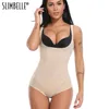 Women Seamless Firm Control Slimming Bodysuit Shapewea Faja Open Bust Briefer Slimmer Full Body Shaper Slim Waist Trainer Corset Y248I