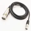 2M Length XLR 3Pin Female to Mini-XLR 3-Pin Female Audio Microphone Extension Connector Cable / 1PCS