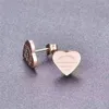 Classic Loves Heart oorbel van cleefity Oorbellen ontwerper 18K goud rosé zilver voor dames stud luxe letter roestvrij staal 10x9mm Oorbel sieraden geschenken vrouw