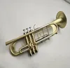 Yüksek kaliteli trompet C - B Tune Pirinç Kaplama Profesyonel Müzik Enstrüman Vaka Ücretsiz Nakliye
